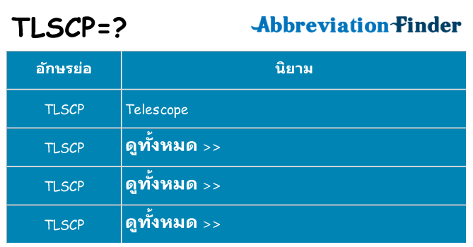 อะไรไม่ tlscp ถึง