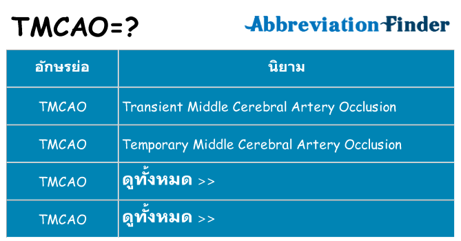 อะไรไม่ tmcao ถึง