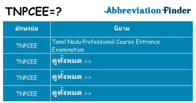 อะไรไม่ tnpcee ถึง