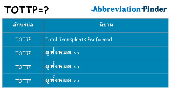 อะไรไม่ tottp ถึง
