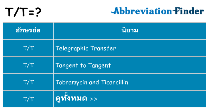 อะไรไม่ tt ถึง