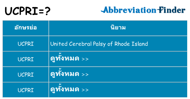 อะไรไม่ ucpri ถึง