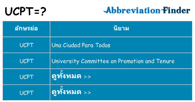 อะไรไม่ ucpt ถึง