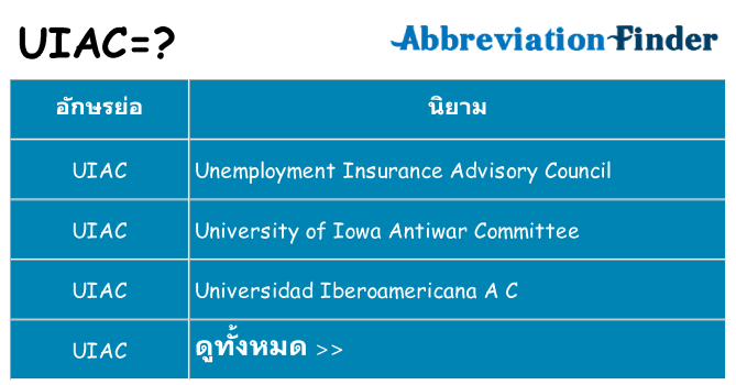 อะไรไม่ uiac ถึง