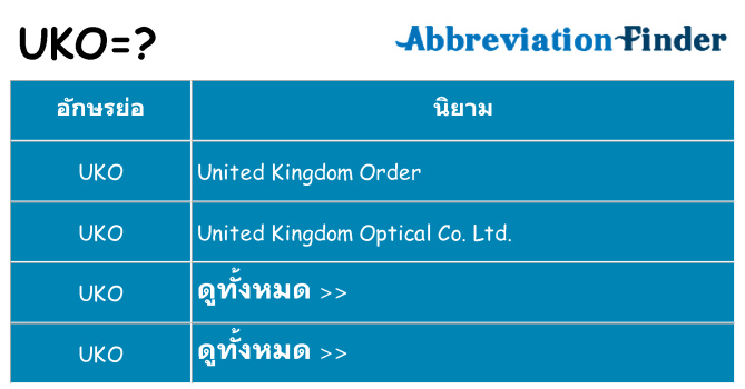 อะไรไม่ uko ถึง