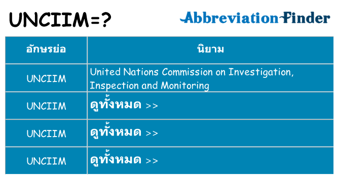 อะไรไม่ unciim ถึง