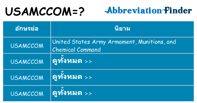 อะไรไม่ usamccom ถึง