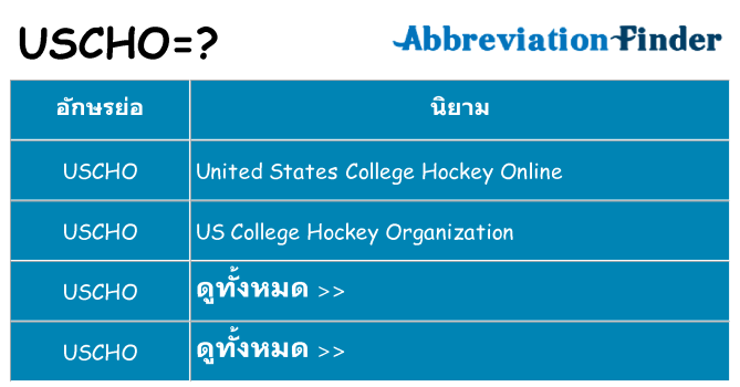 อะไรไม่ uscho ถึง