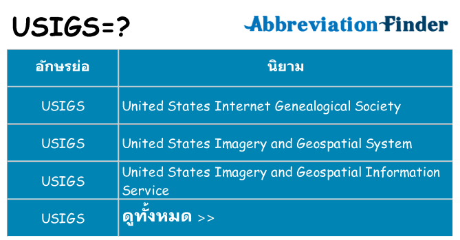 อะไรไม่ usigs ถึง