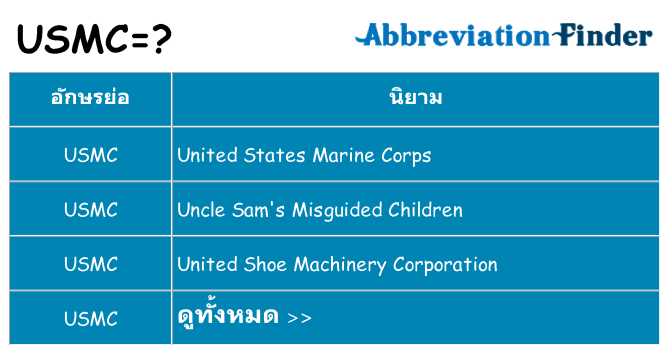 อะไรไม่ usmc ถึง