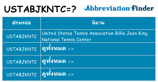 อะไรไม่ ustabjkntc ถึง