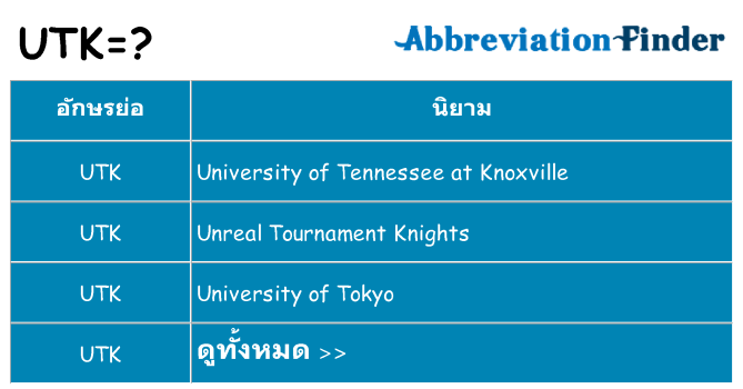 อะไรไม่ utk ถึง
