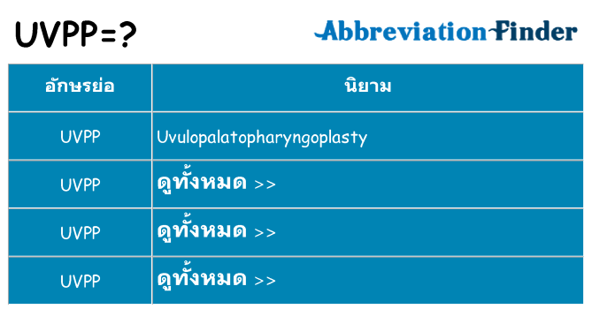อะไรไม่ uvpp ถึง