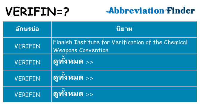 อะไรไม่ verifin ถึง