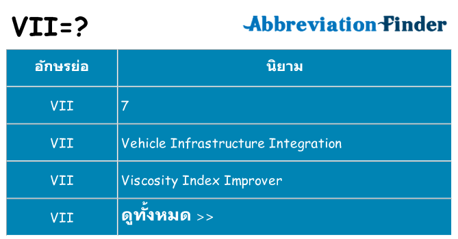 อะไรไม่ vii ถึง