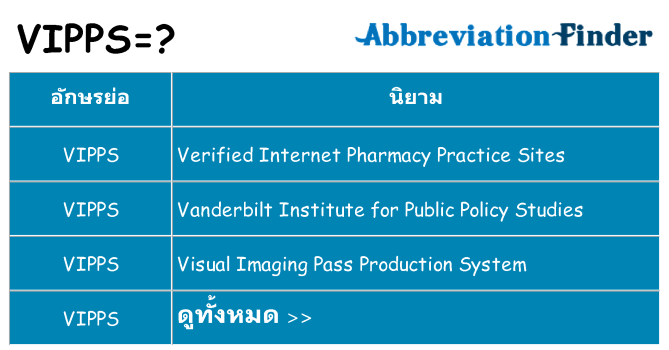 อะไรไม่ vipps ถึง