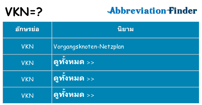 อะไรไม่ vkn ถึง