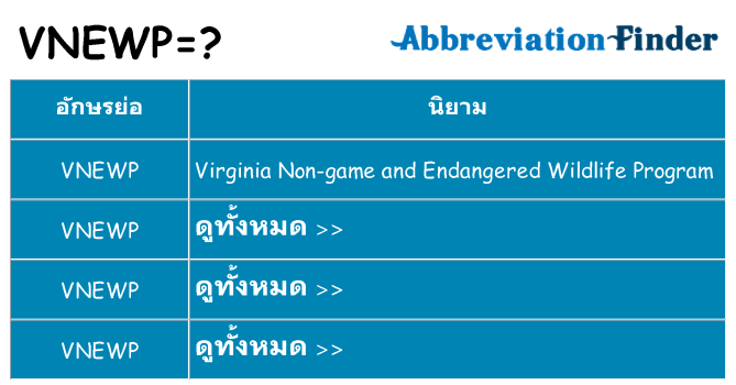 อะไรไม่ vnewp ถึง