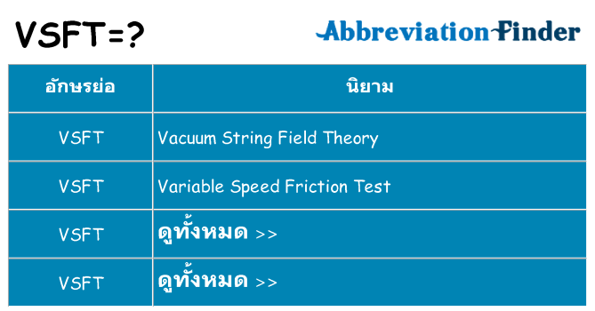 อะไรไม่ vsft ถึง