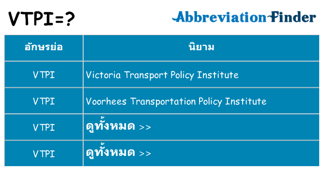 อะไรไม่ vtpi ถึง