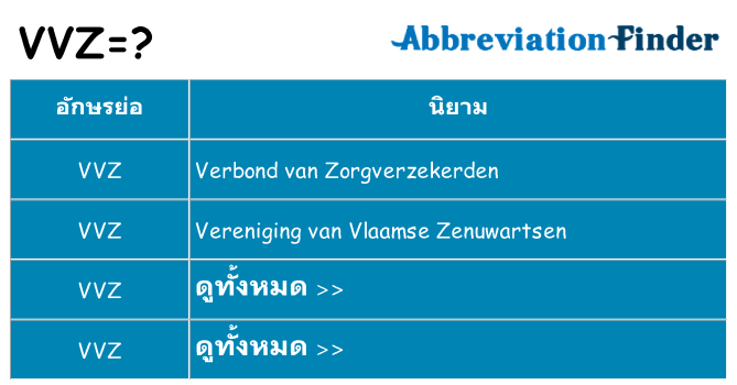 อะไรไม่ vvz ถึง