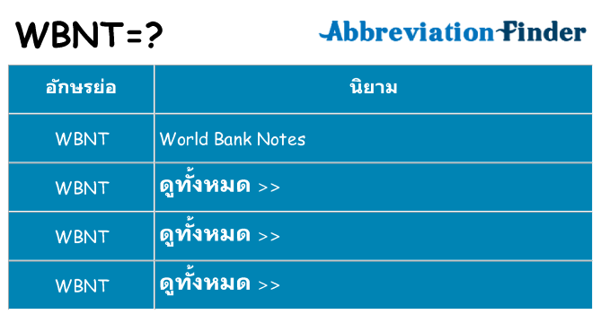 อะไรไม่ wbnt ถึง
