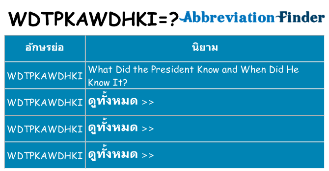 อะไรไม่ wdtpkawdhki ถึง