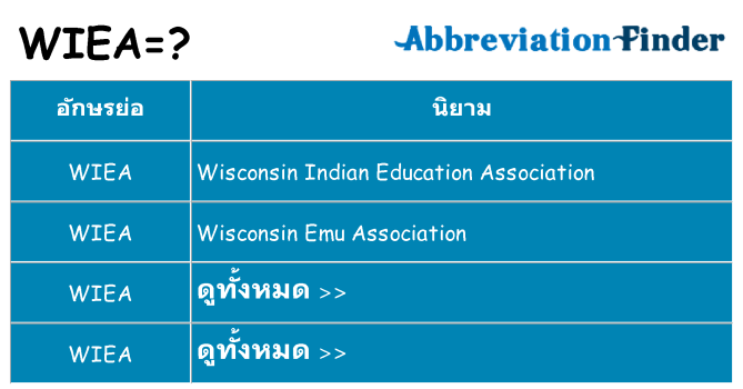อะไรไม่ wiea ถึง
