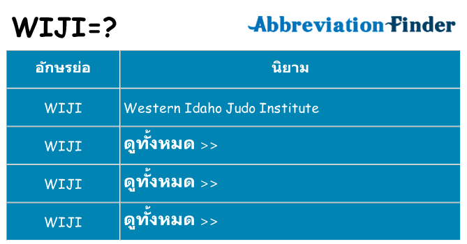 อะไรไม่ wiji ถึง