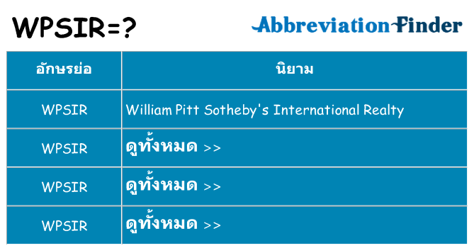 อะไรไม่ wpsir ถึง