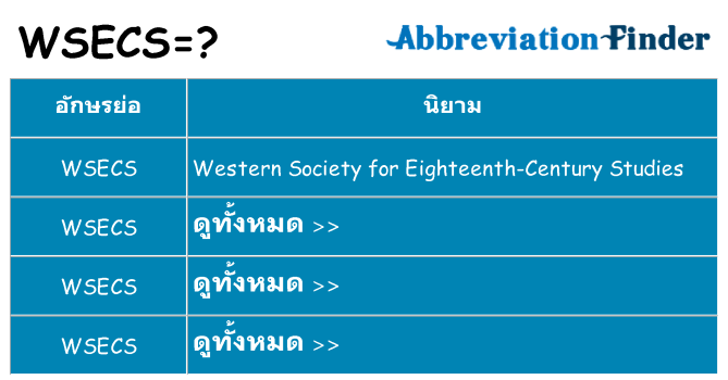 อะไรไม่ wsecs ถึง