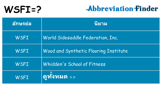อะไรไม่ wsfi ถึง