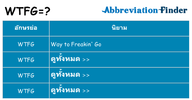 อะไรไม่ wtfg ถึง