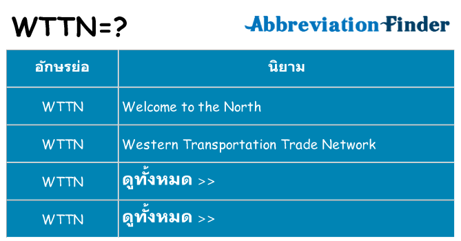 อะไรไม่ wttn ถึง