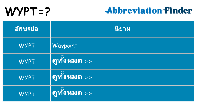 อะไรไม่ wypt ถึง