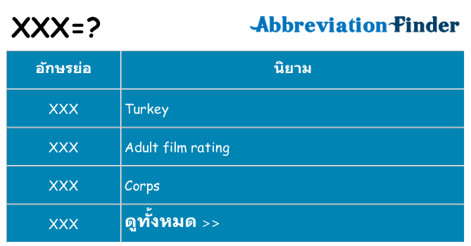 อะไรไม่ xxx ถึง