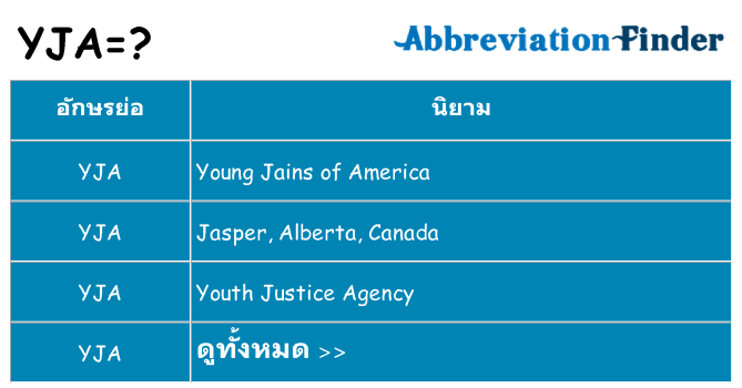 อะไรไม่ yja ถึง