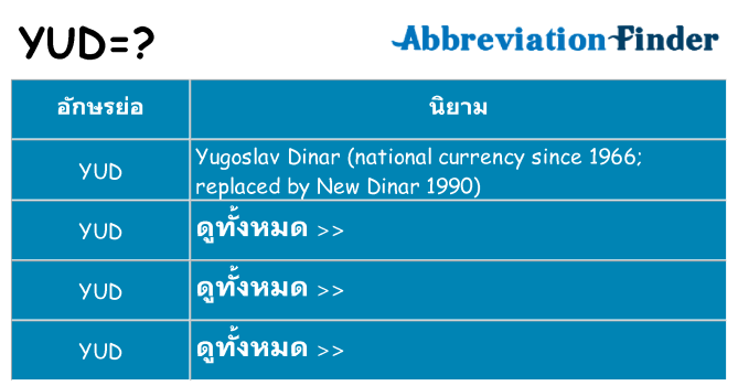 อะไรไม่ yud ถึง