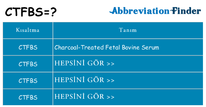 ctfbs ne anlama geliyor