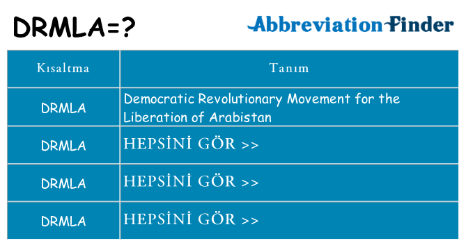drmla ne anlama geliyor