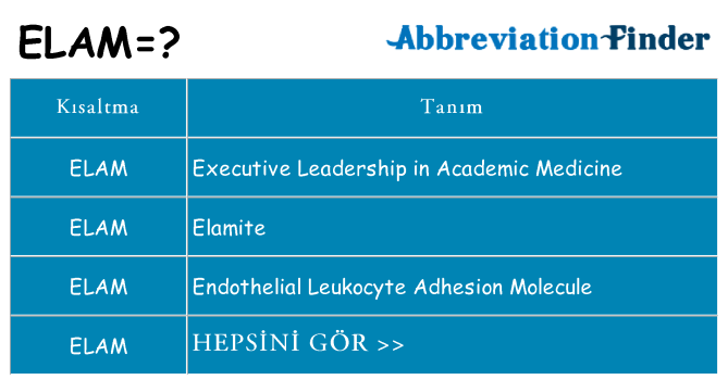 elam ne anlama geliyor