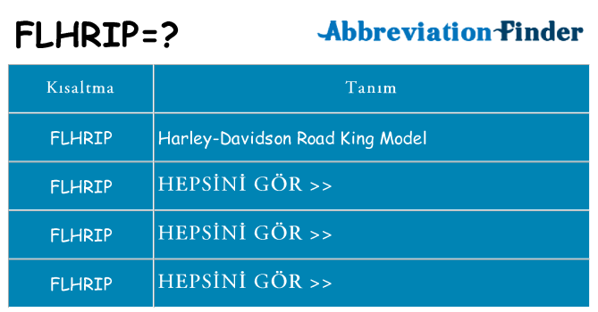 flhrip ne anlama geliyor