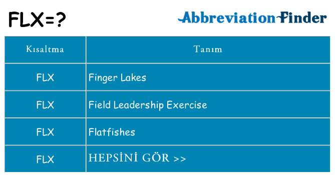 flx ne anlama geliyor