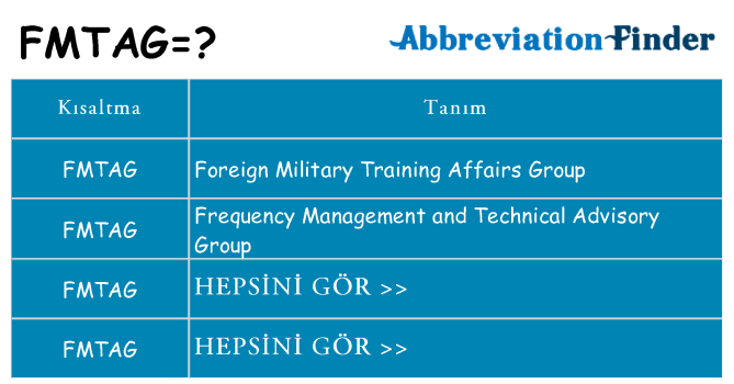 fmtag ne anlama geliyor
