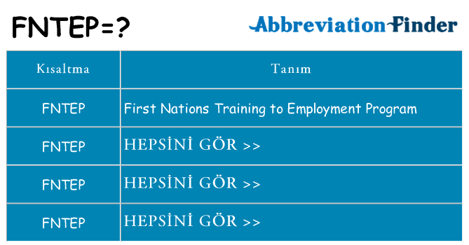 fntep ne anlama geliyor