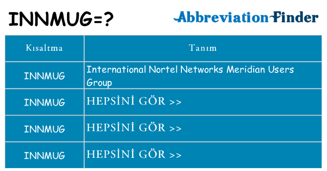 innmug ne anlama geliyor