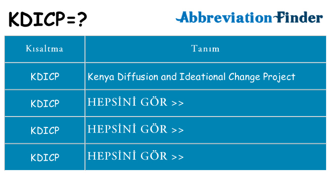 kdicp ne anlama geliyor