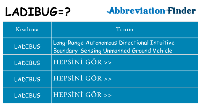 ladibug ne anlama geliyor