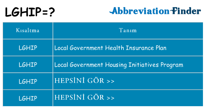 lghip ne anlama geliyor