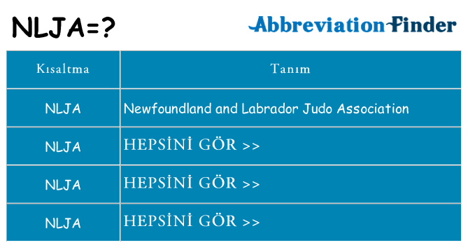 nlja ne anlama geliyor